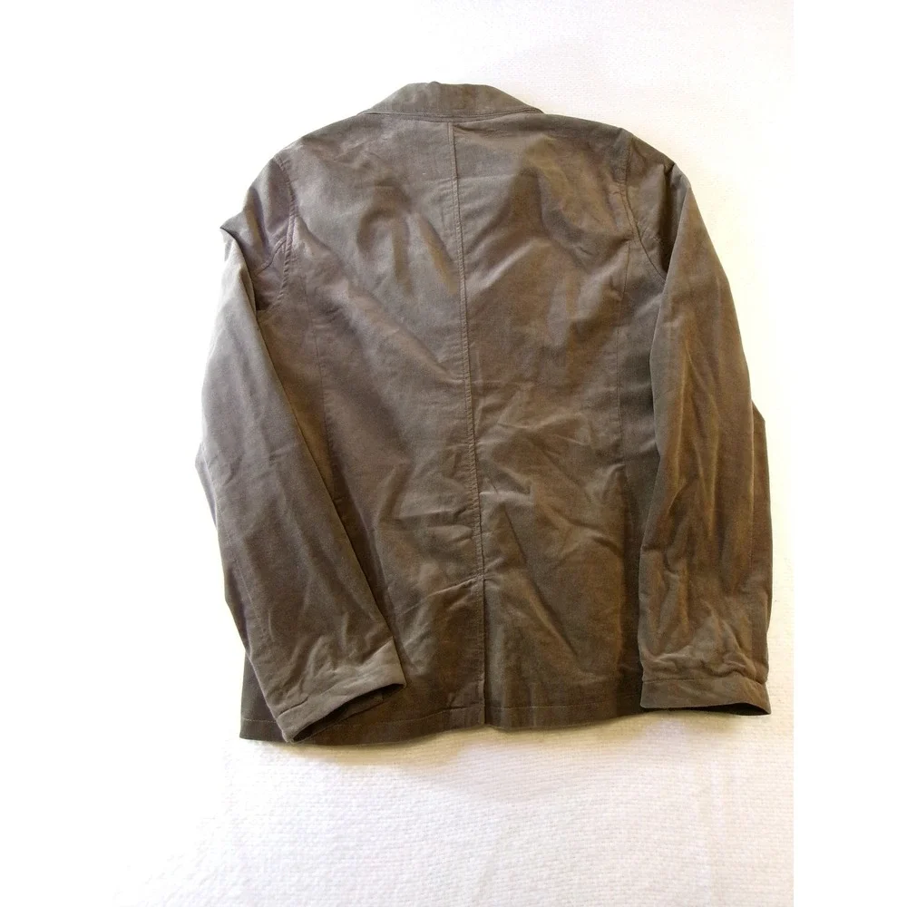 Fossil Mens Corduroy Blazer Jacket Brown Cotton 3 Button Sport Coat‎ Size L